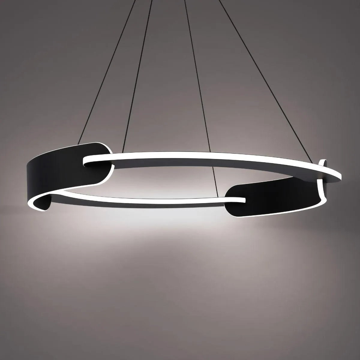 Ilios 32 in. LED Pendant Light Black finish