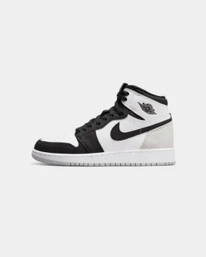 Jordan Kids' Air Jordan 1 Retro High OG (GS) "Stage Haze" White/Bleached Coral/Black/Grey Fog