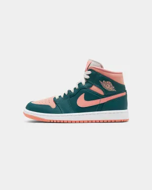 Jordan Women's Air Jordan 1 Mid "Dark Teal Green" Dark Teal Green