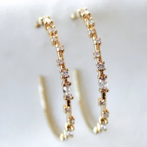Kinsey Designs | Chase Large Hoop Earrings in Gold