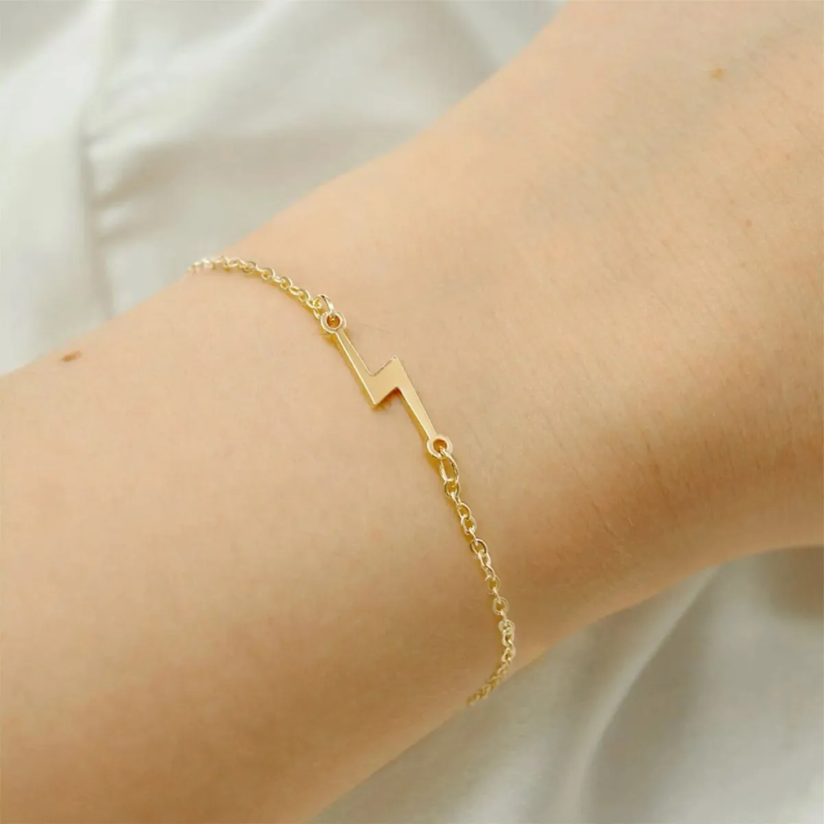 Kyerlyn Gold Lightning Bracelets