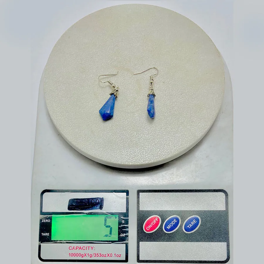 Lapis Lazuli Gemstone Dangle Earrings