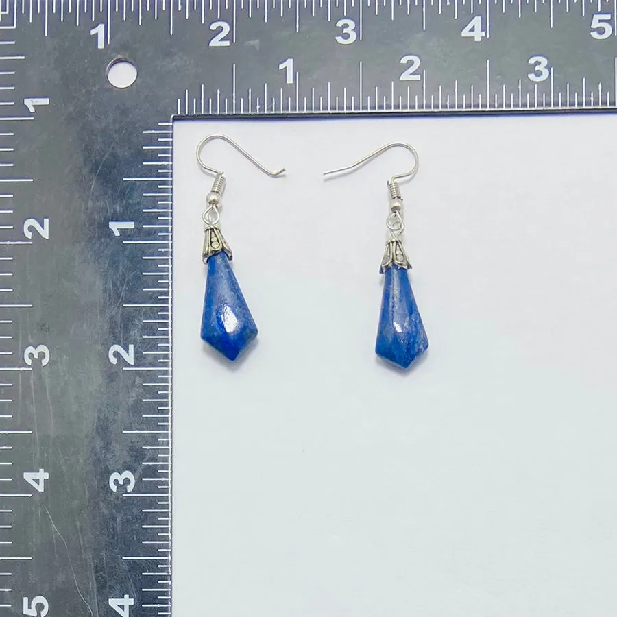 Lapis Lazuli Gemstone Dangle Earrings