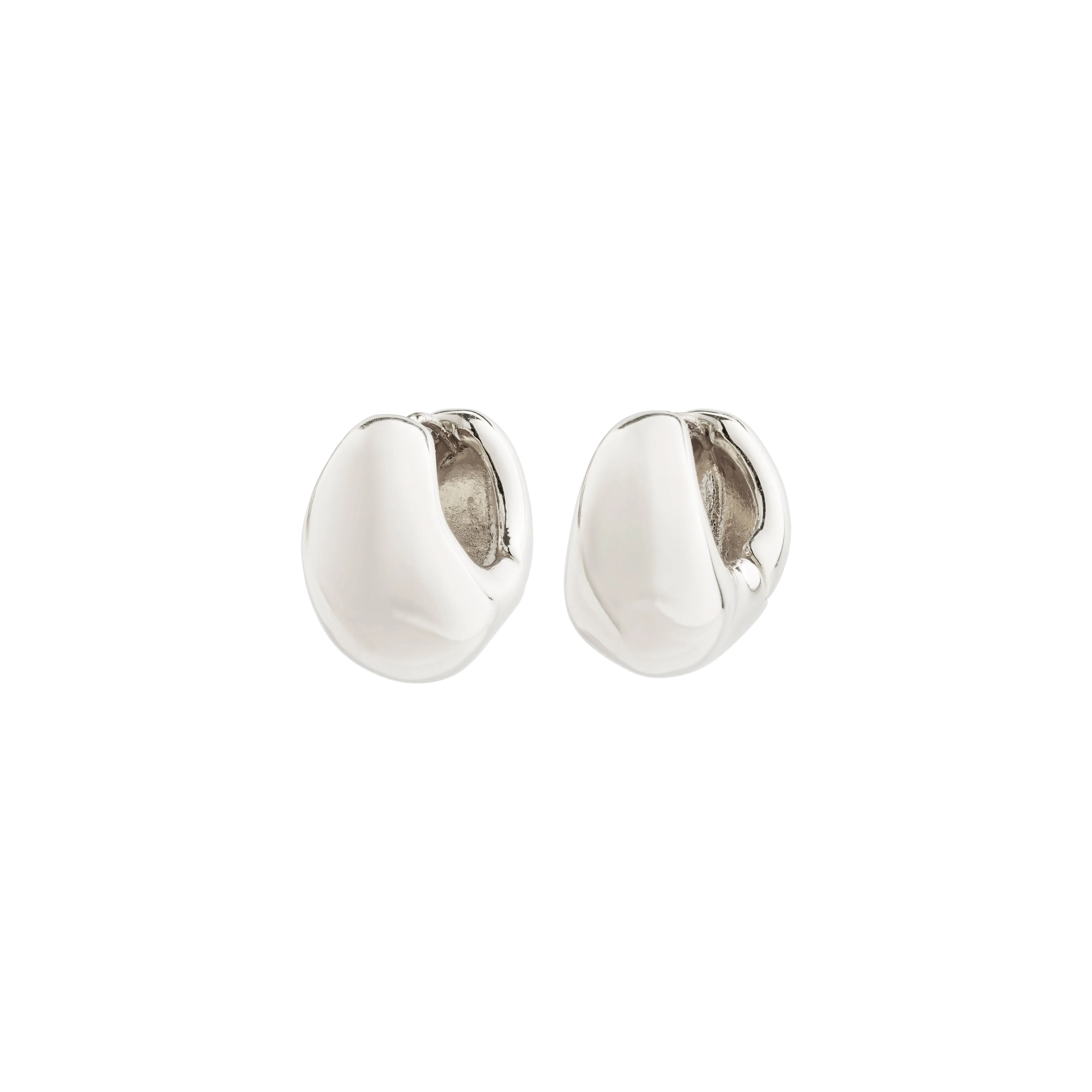 LIGHT chunky earrings silver-plated