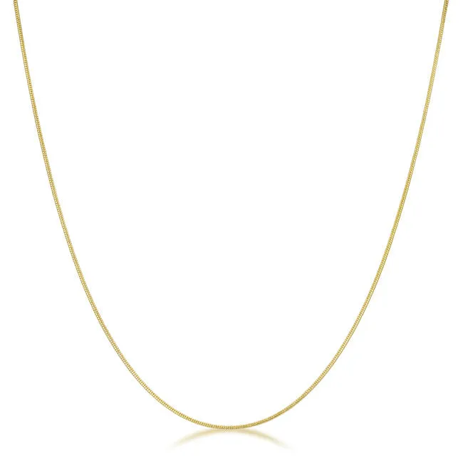 LOVCIA Elegant 18k Gold-Plated Snake Chain