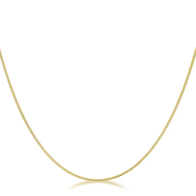 LOVCIA Elegant 18k Gold-Plated Snake Chain