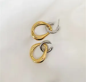 Luxe Dual-Tone Hoops