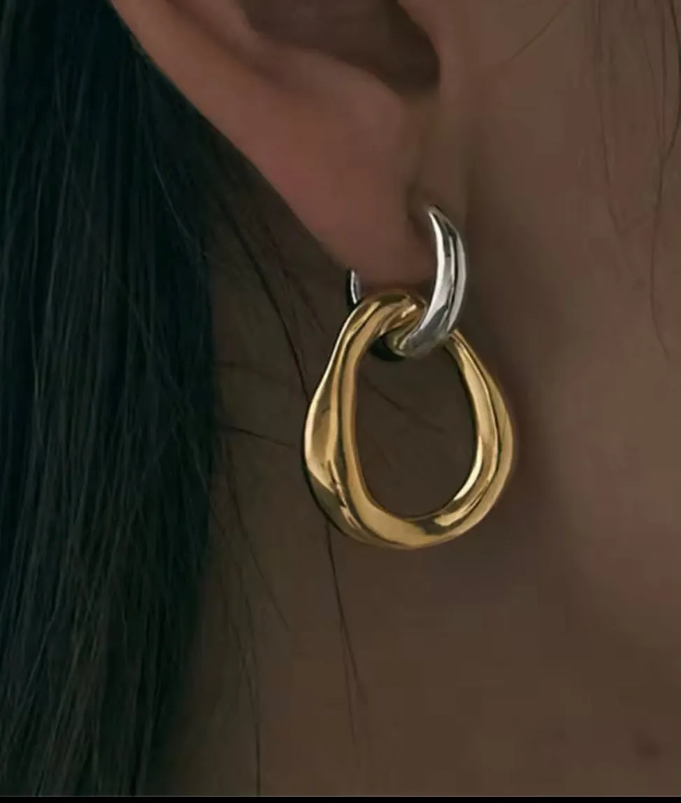 Luxe Dual-Tone Hoops