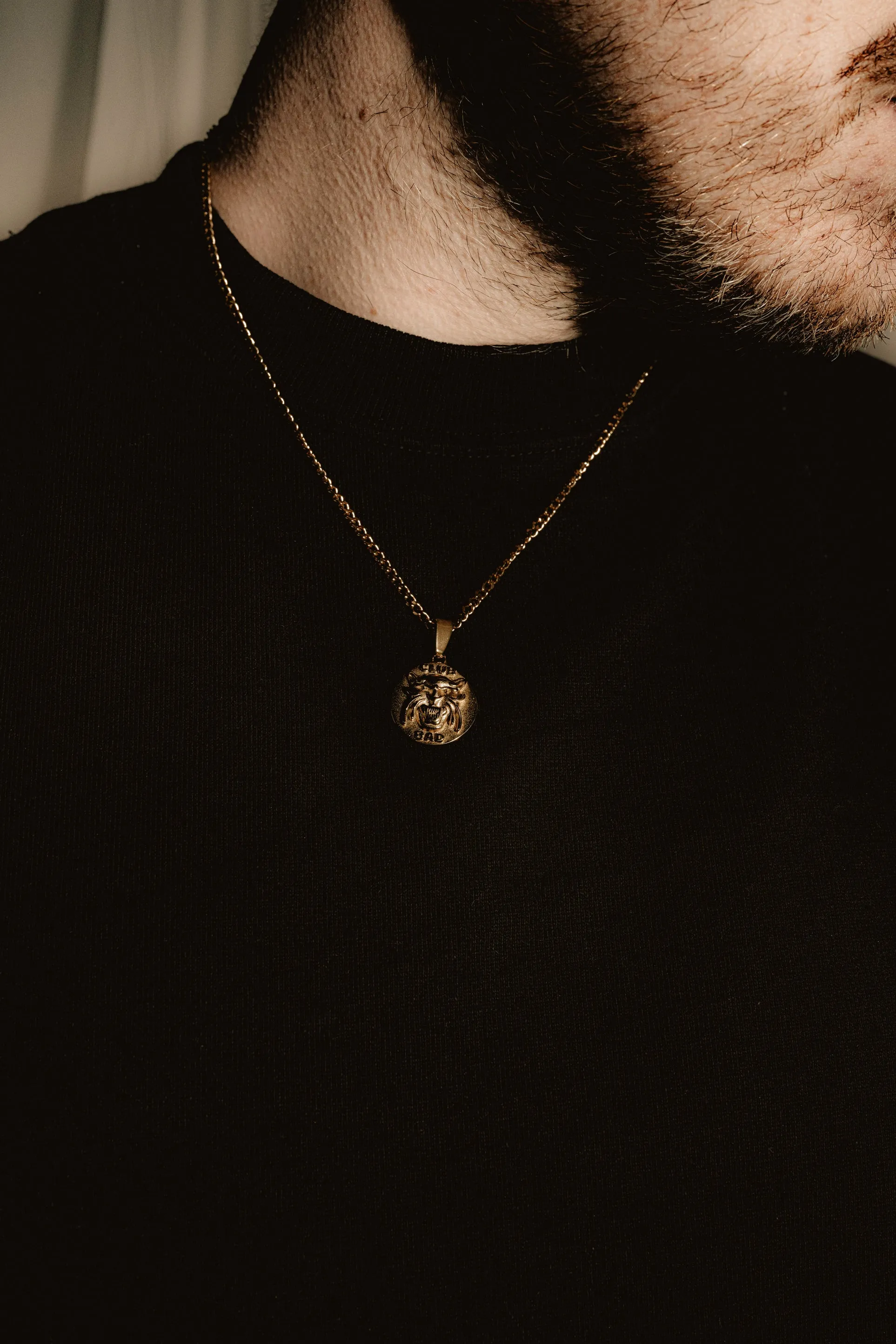 Mel X Club Bad 'Panther' Pendant Necklace - Silver / Gold