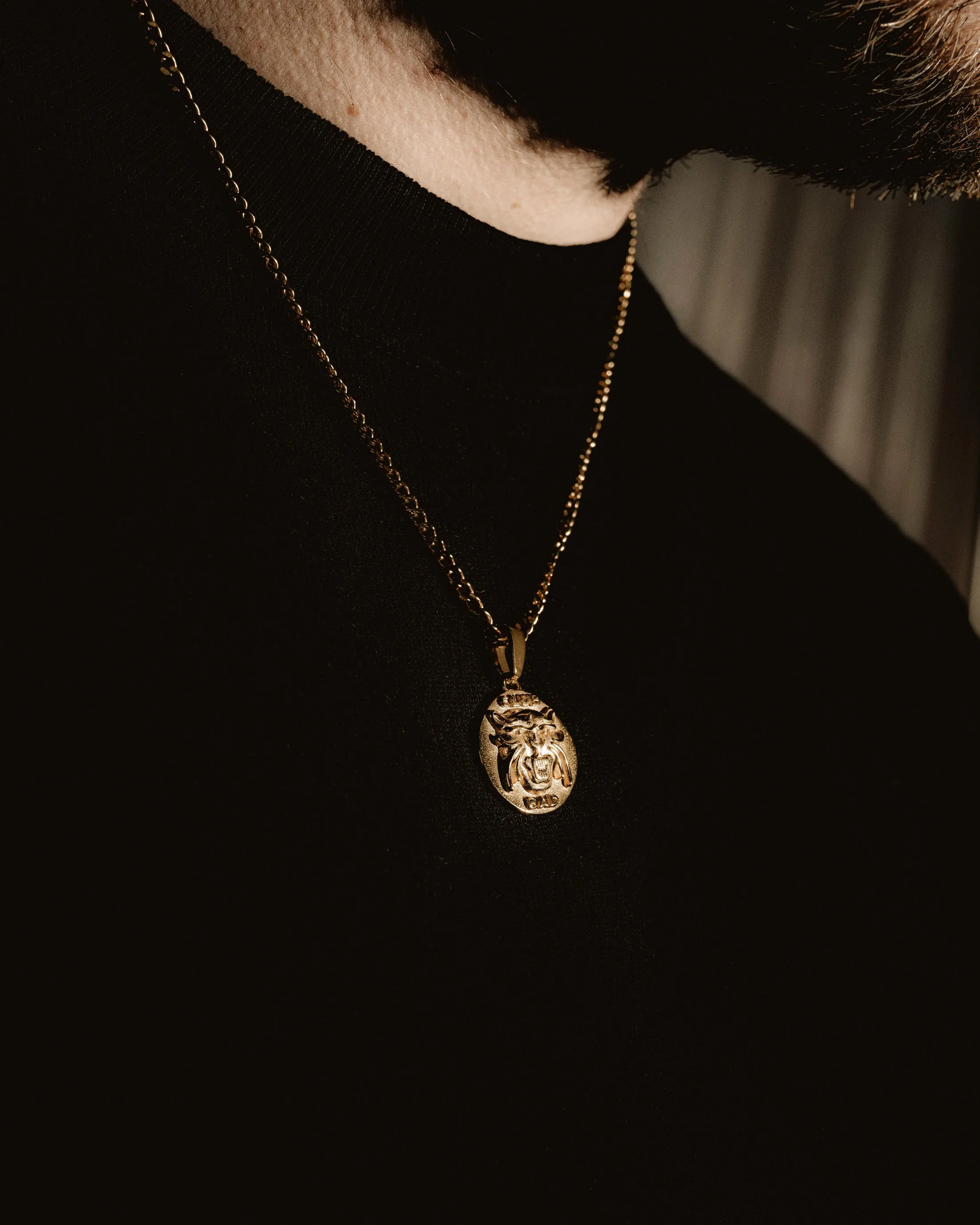 Mel X Club Bad 'Panther' Pendant Necklace - Silver / Gold