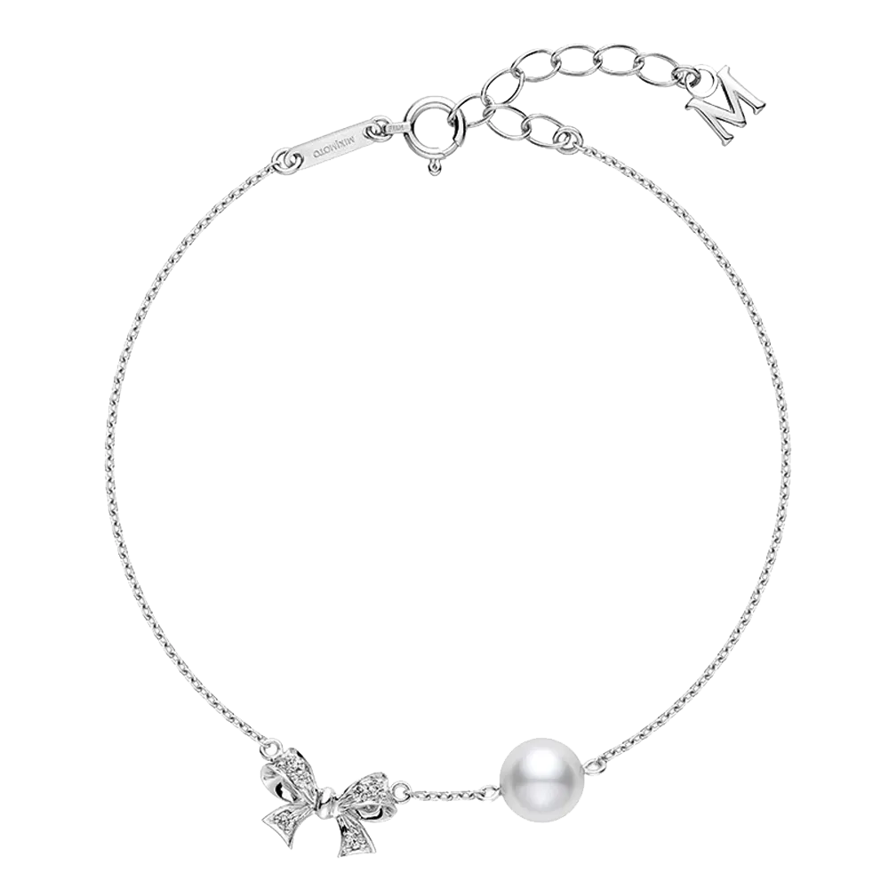 Mikimoto Pearl Bow Bracelet