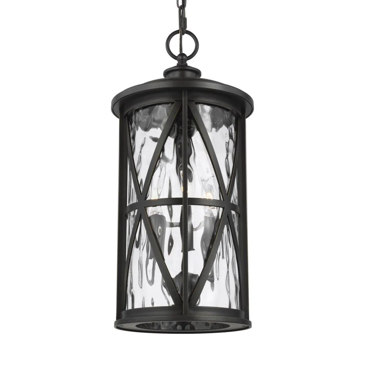 Millbrooke 3 Lights Outdoor Pendant Light Bronze finish
