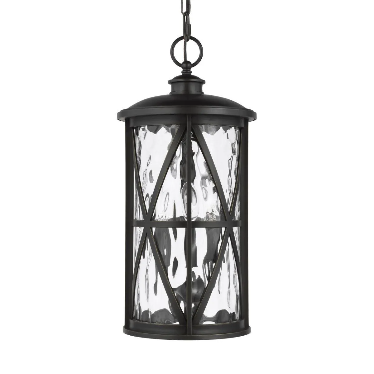 Millbrooke 3 Lights Outdoor Pendant Light Bronze finish