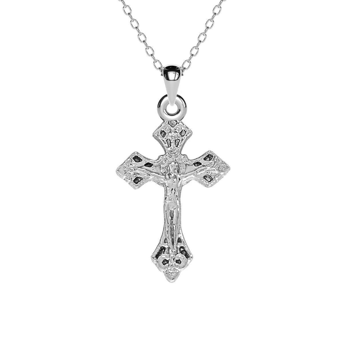 Mini Stylized Cross Necklace
