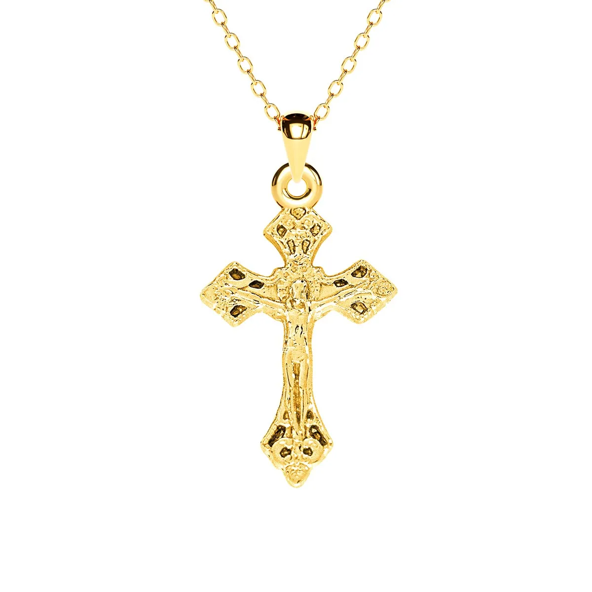 Mini Stylized Cross Necklace