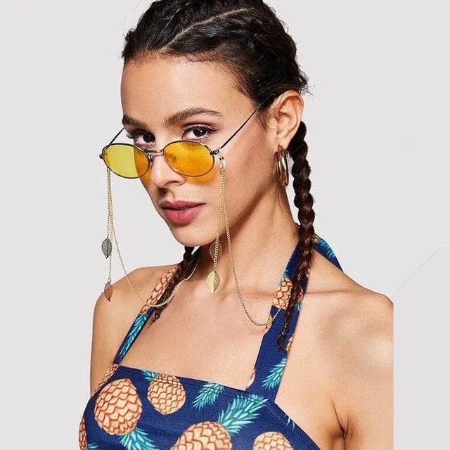 Minimalist Style Balck Bead Chain Eyeglass Chain Lanyard Reading Glasses Chains Women Accessories Sunglasses Hold Straps Cords