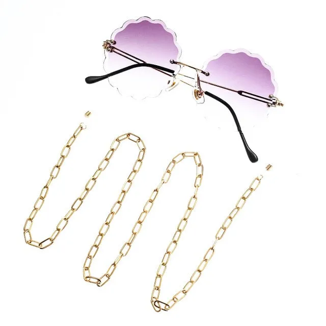 Minimalist Style Balck Bead Chain Eyeglass Chain Lanyard Reading Glasses Chains Women Accessories Sunglasses Hold Straps Cords