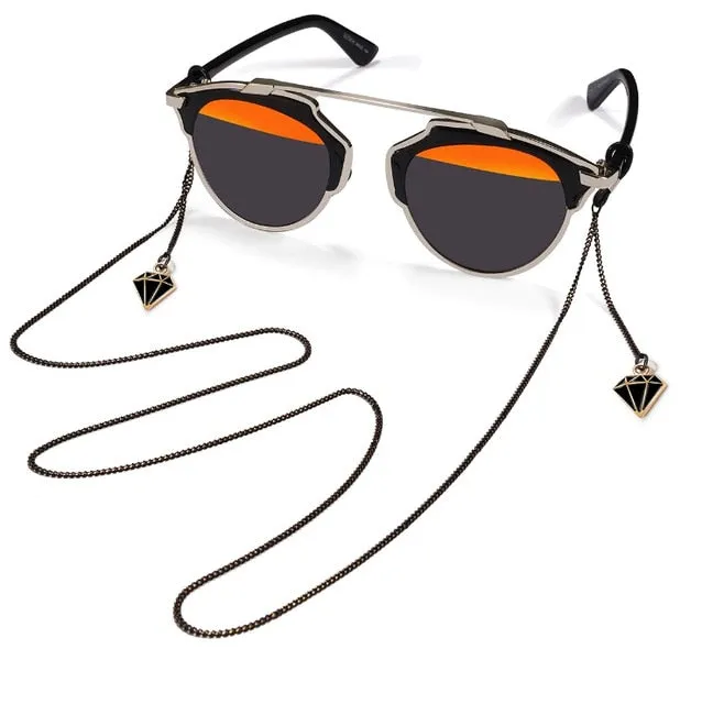 Minimalist Style Balck Bead Chain Eyeglass Chain Lanyard Reading Glasses Chains Women Accessories Sunglasses Hold Straps Cords