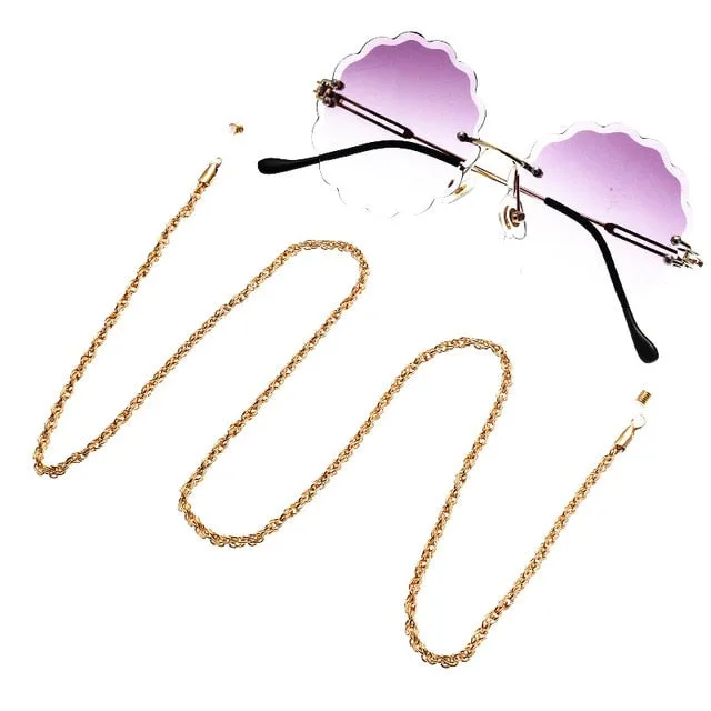 Minimalist Style Balck Bead Chain Eyeglass Chain Lanyard Reading Glasses Chains Women Accessories Sunglasses Hold Straps Cords