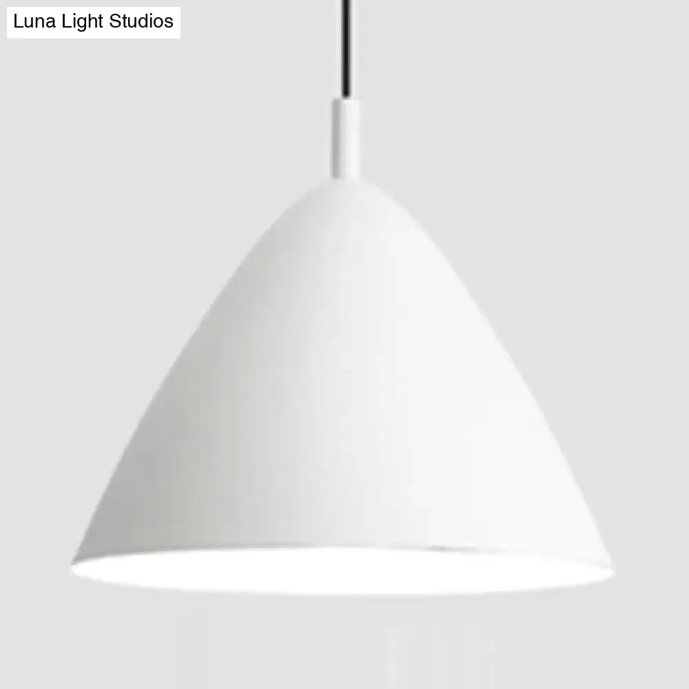 Minimalistic Pyramid Hanging Light in Monochrome Tones - Ideal for Study Room Décor"

or

"Modern Metallic Single Bulb Pendant Light - Sleek Monochrome Design for Study Room