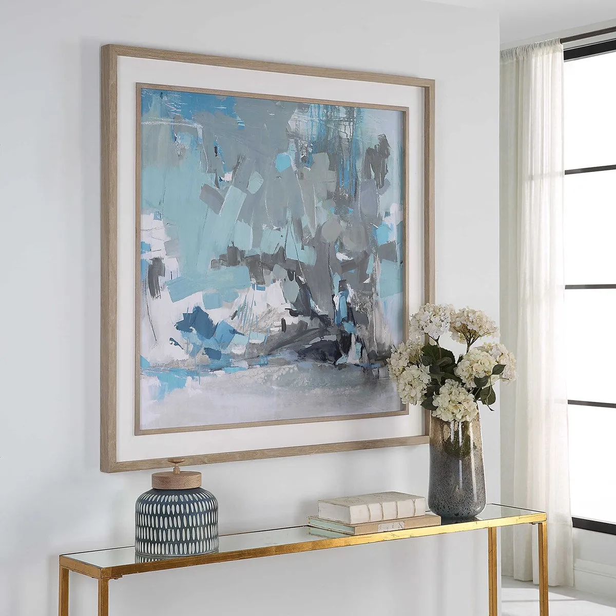 Misty Moonlight-Framed Print