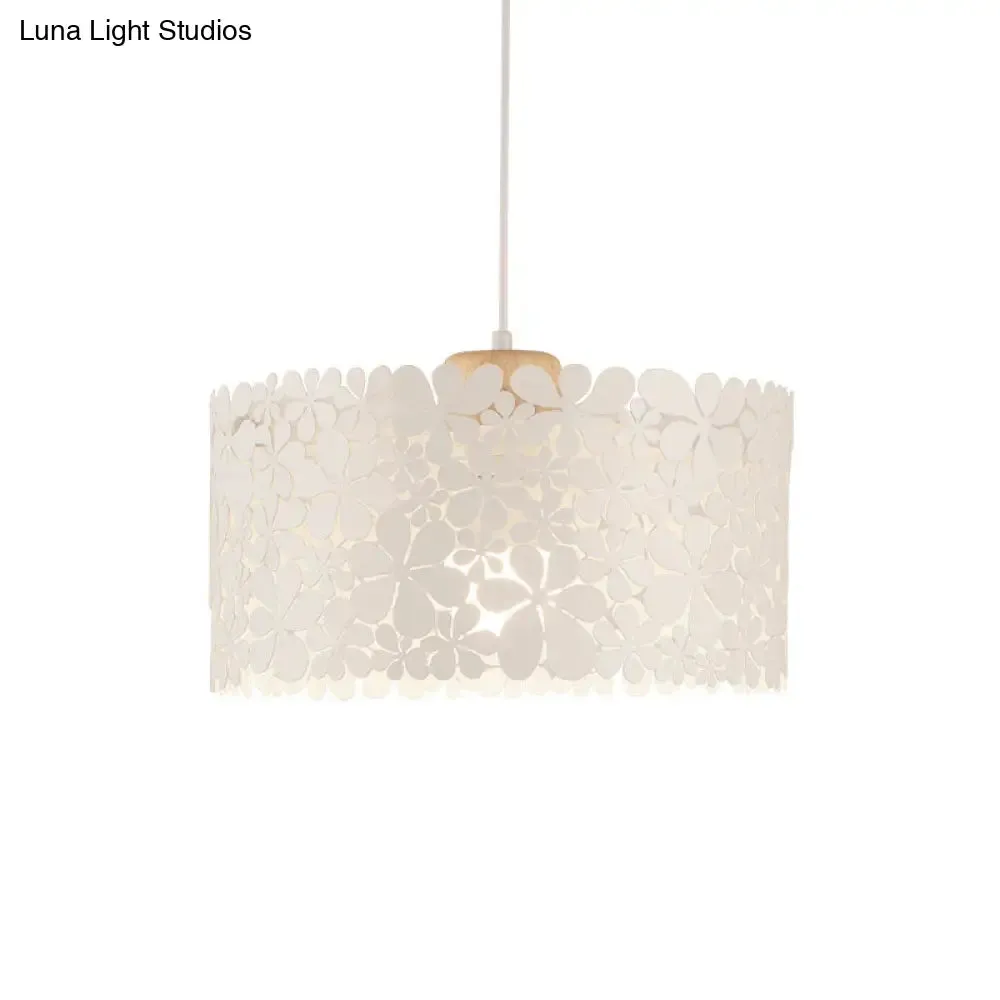 Modern White Cutout Petals Pendant Lamp for Dining Room
