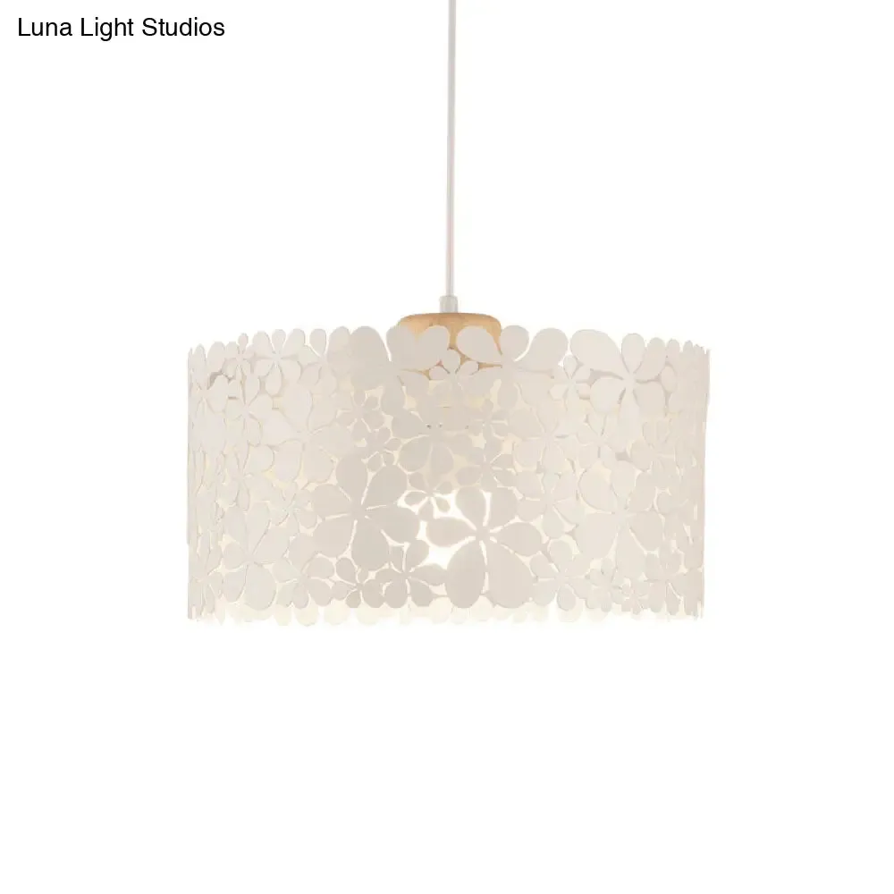 Modern White Cutout Petals Pendant Lamp for Dining Room