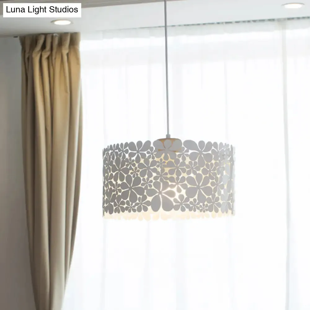 Modern White Cutout Petals Pendant Lamp for Dining Room