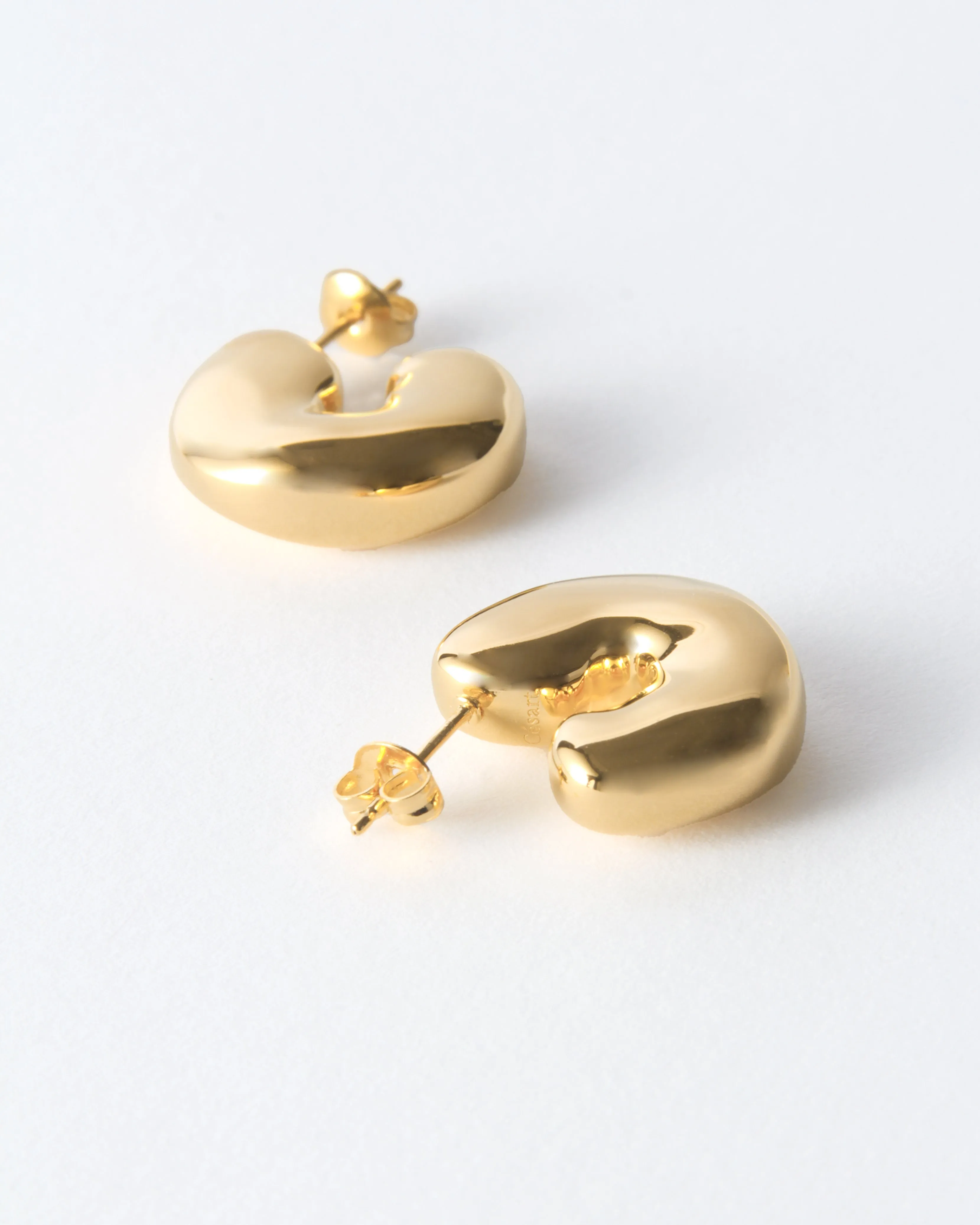 Molten Hoops Gold Plated