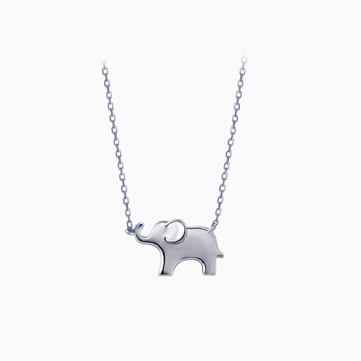 Moolan Elephant Necklace Sterling Silver