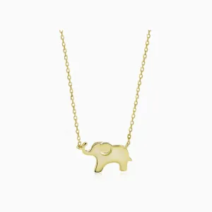 Moolan Elephant Necklace Sterling Silver