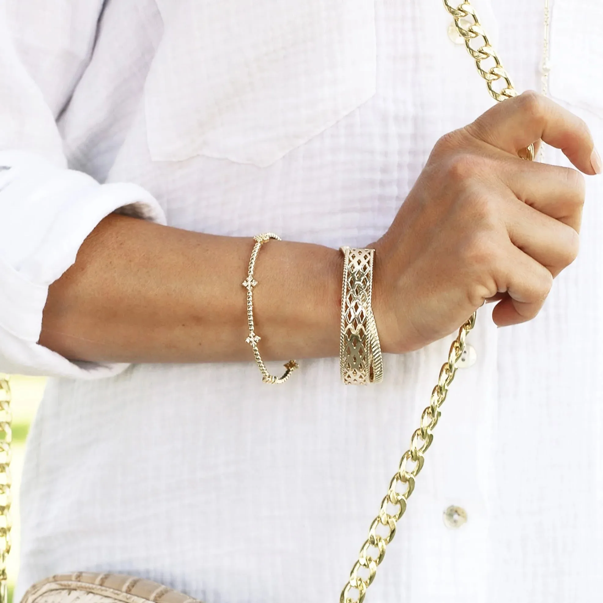 Natalie Wood - Graceful Mini Cuff Bracelet