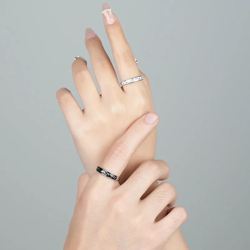 Ocean Theme Matching Couple Rings Set