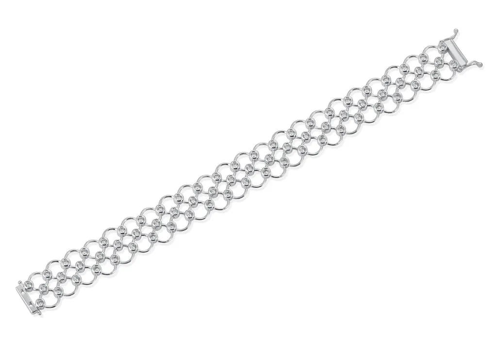 Orchid Gems Twilight Waltz Diamond Bracelet