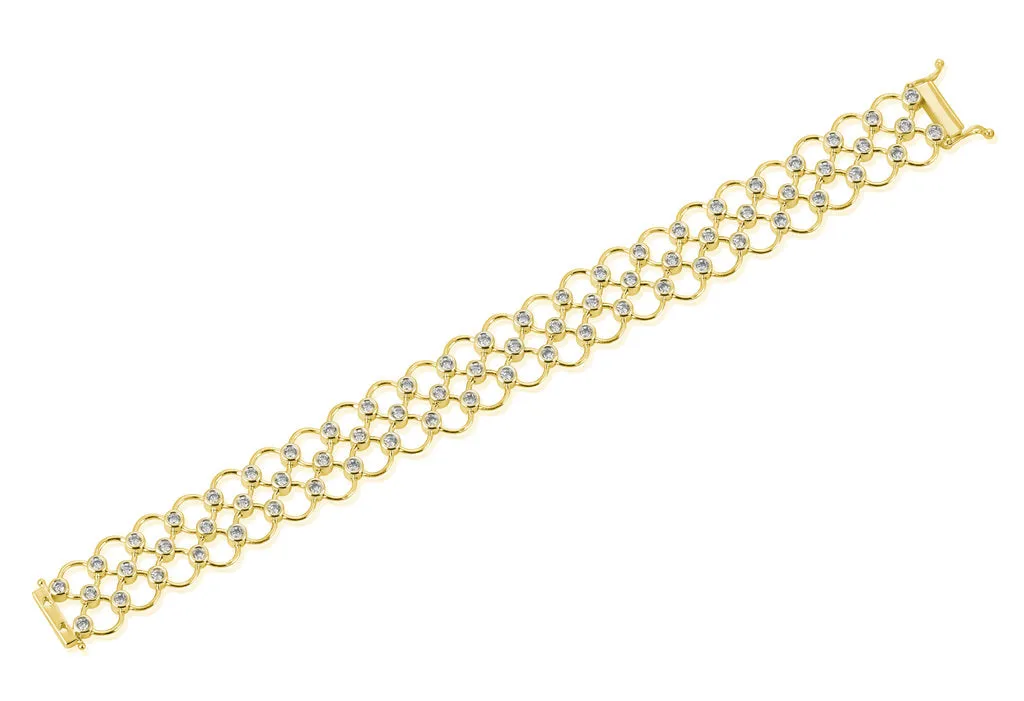 Orchid Gems Twilight Waltz Diamond Bracelet