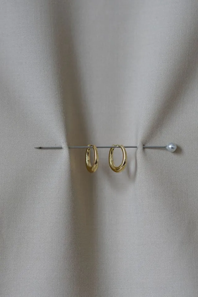 Oval Hoop Earrings