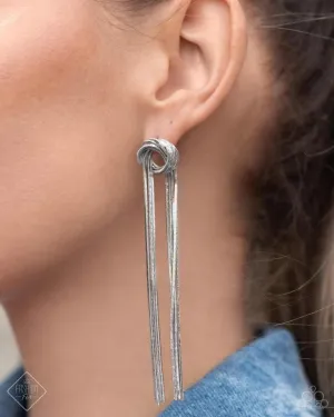 Paparazzi All STRANDS On Deck - Silver Post Earring