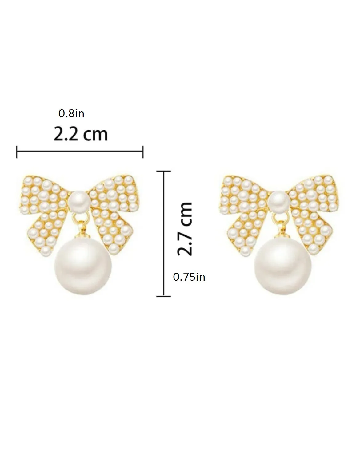 Pearl Bow Earrings
