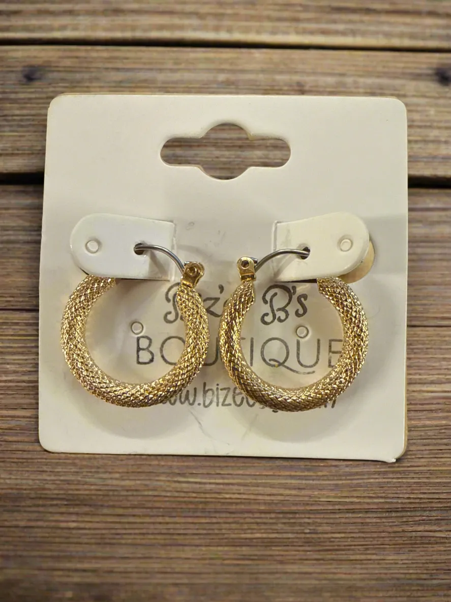 Rope Textured Hoops