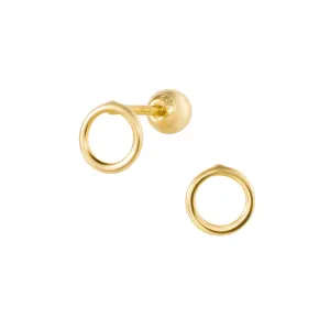 Roundie Piercing in Yellow Gold