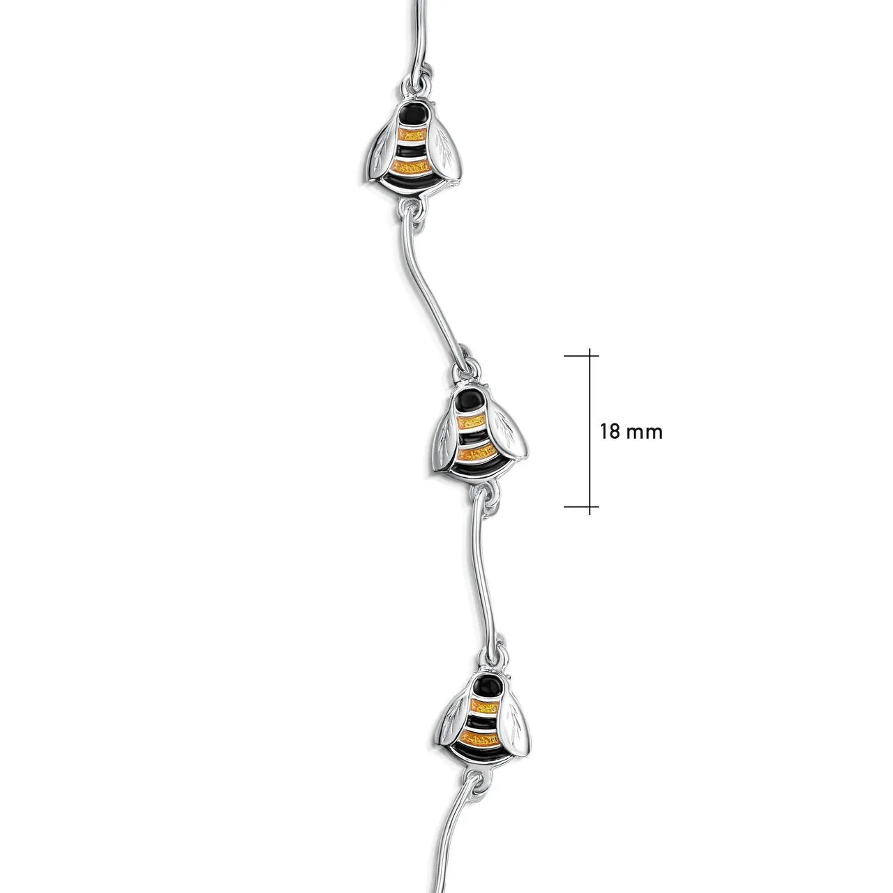 Sheila Fleet Bumblebee Bracelet (EBL273-YELBK)