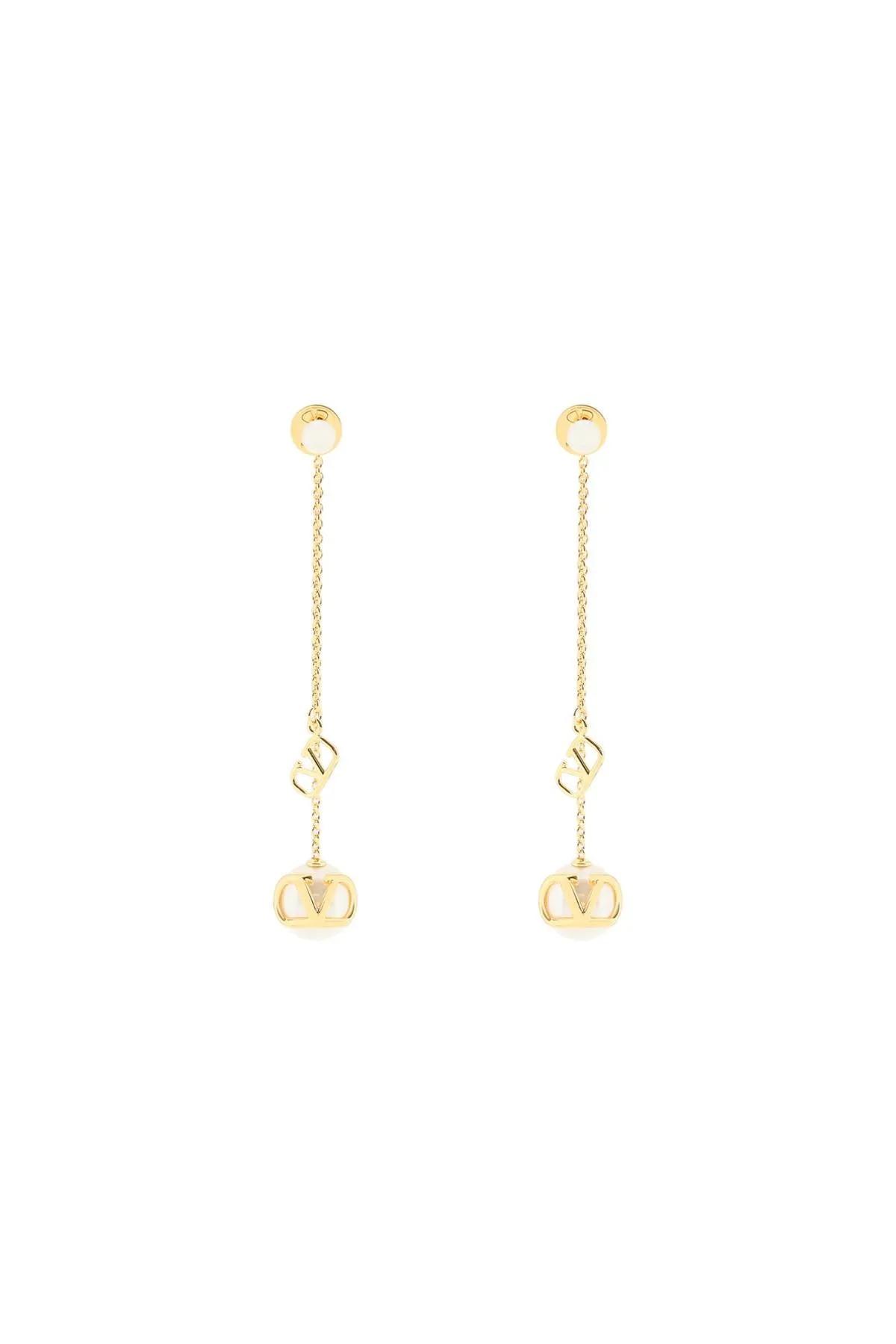 Signature Pendant Earrings - Metal Jewelry