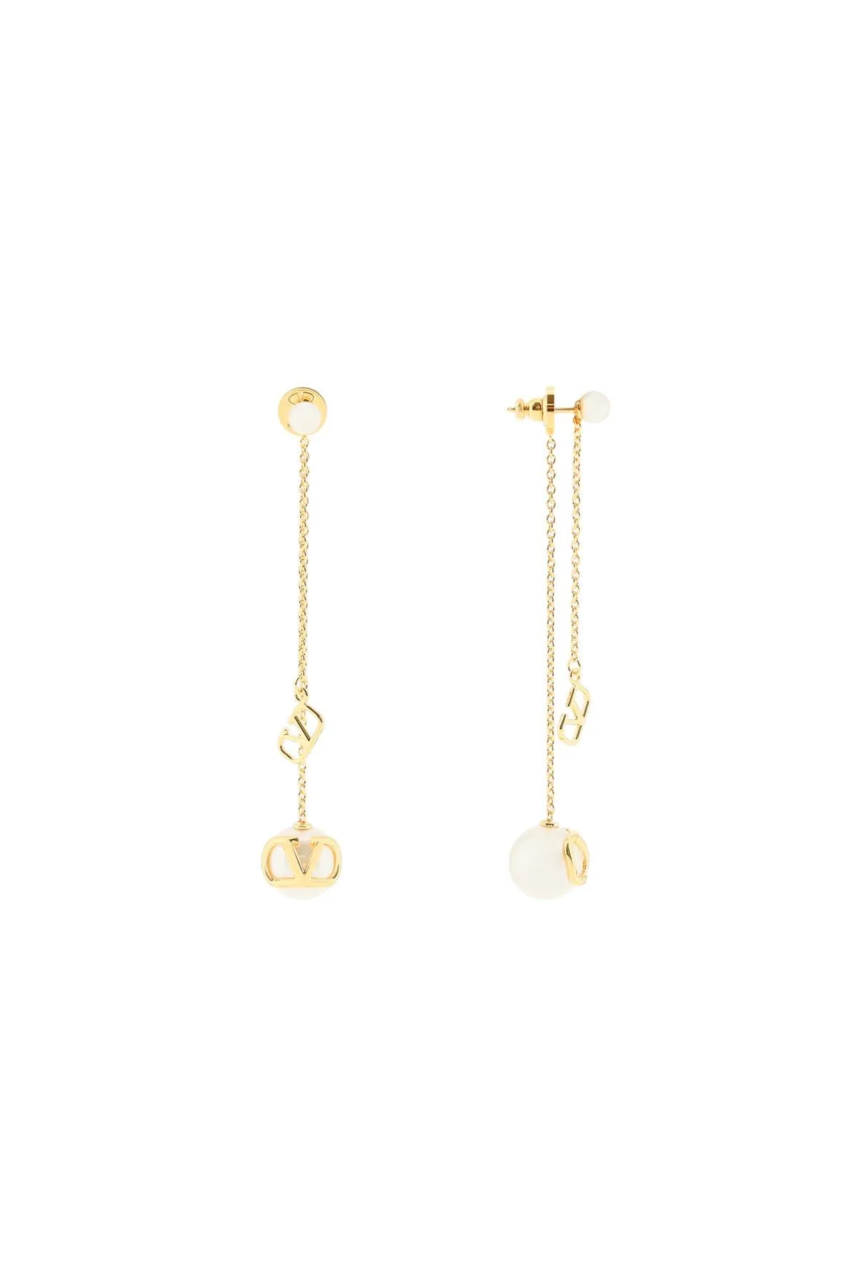 Signature Pendant Earrings - Metal Jewelry