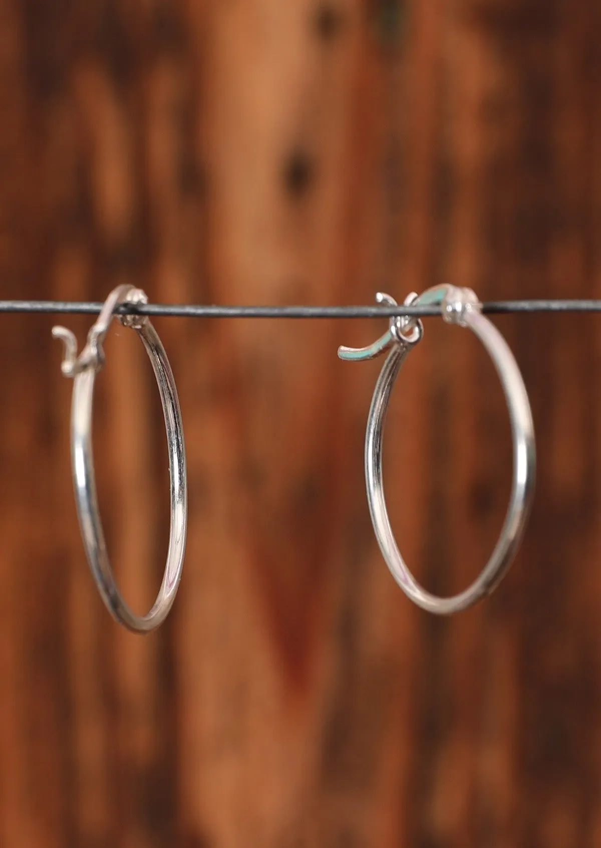 Silver Harmonious Hoop Earrings