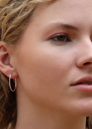 Silver Harmonious Hoop Earrings