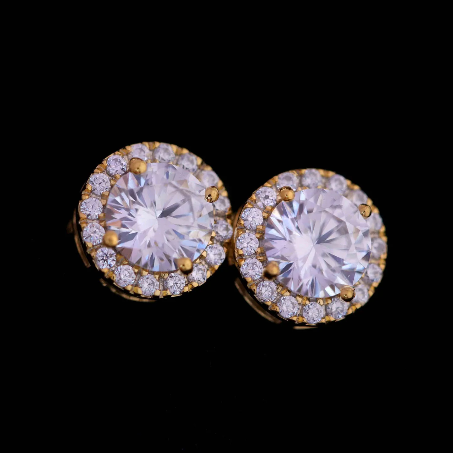 Silver Solitaire Stud Earring