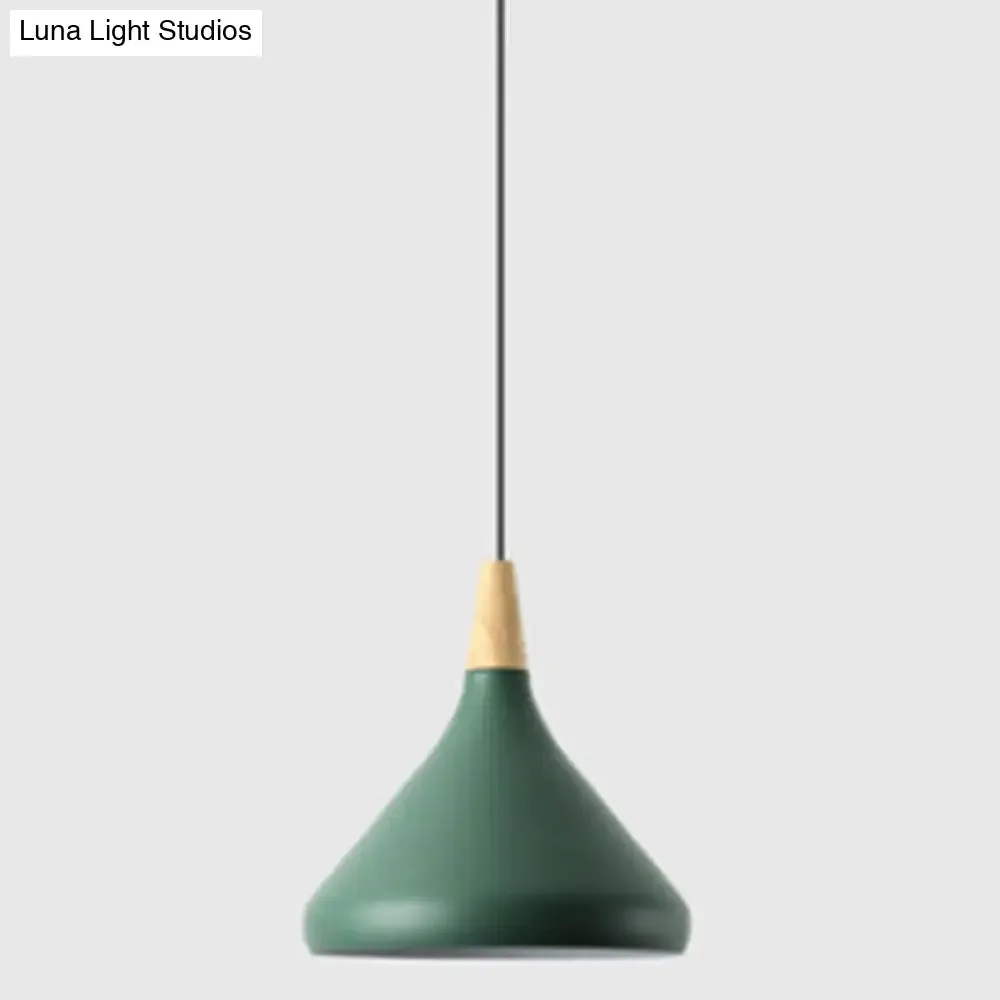 Simplicity Pendant Light with Multi Color Options - Nordic Macaroon Aluminum Lampshade, Perfect for Kitchen - 1-Light Hanging Lamp
