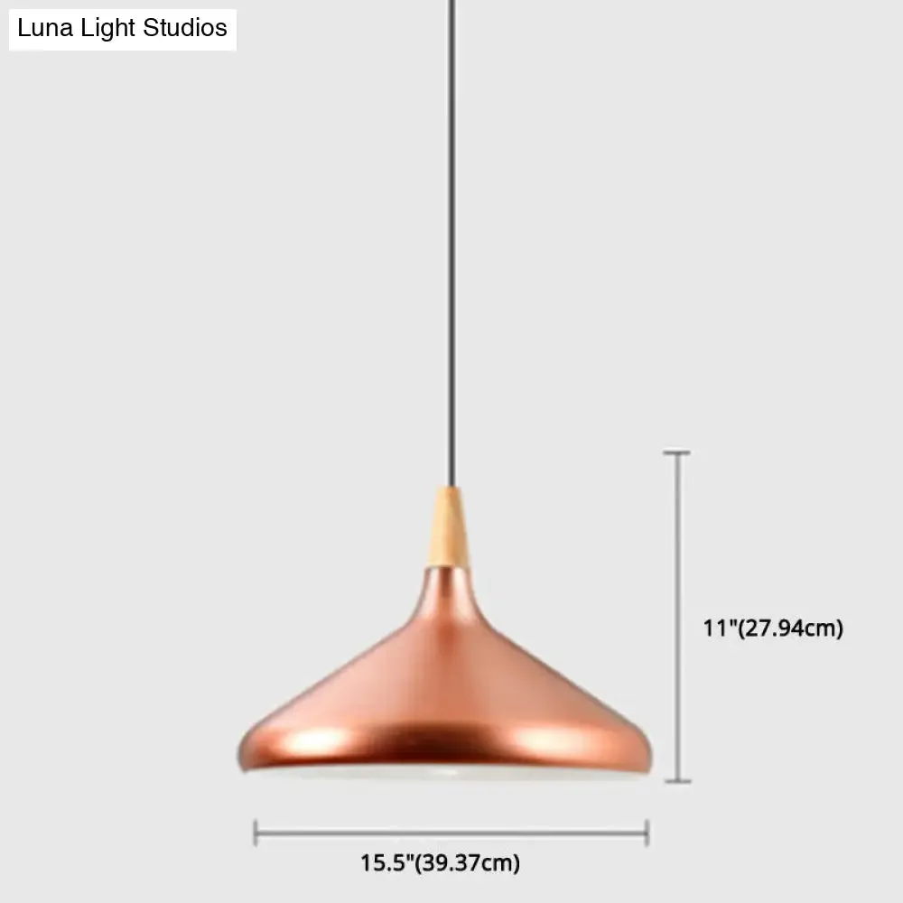 Simplicity Pendant Light with Multi Color Options - Nordic Macaroon Aluminum Lampshade, Perfect for Kitchen - 1-Light Hanging Lamp