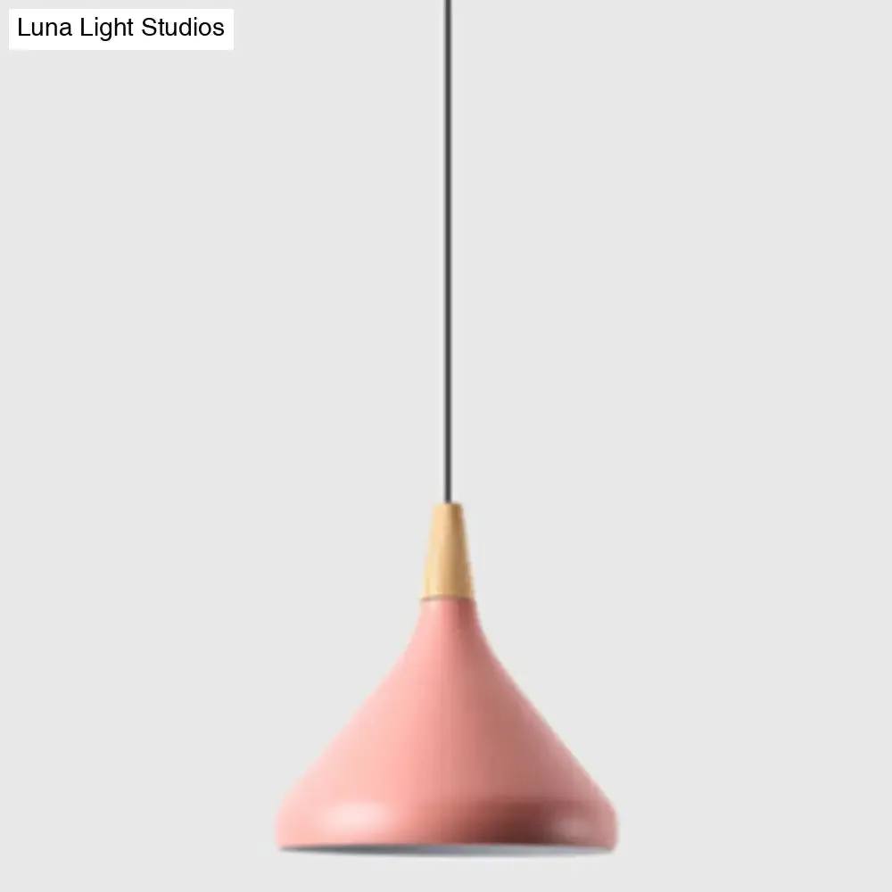 Simplicity Pendant Light with Multi Color Options - Nordic Macaroon Aluminum Lampshade, Perfect for Kitchen - 1-Light Hanging Lamp
