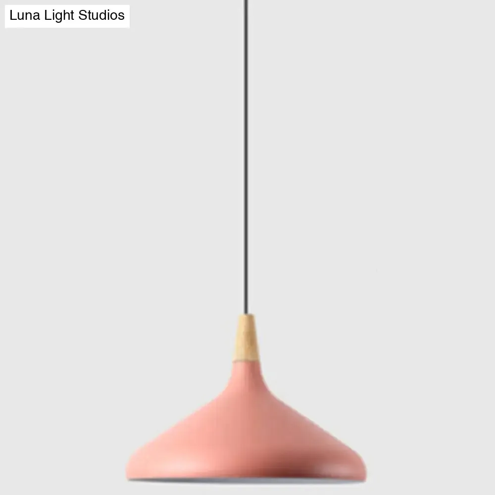 Simplicity Pendant Light with Multi Color Options - Nordic Macaroon Aluminum Lampshade, Perfect for Kitchen - 1-Light Hanging Lamp